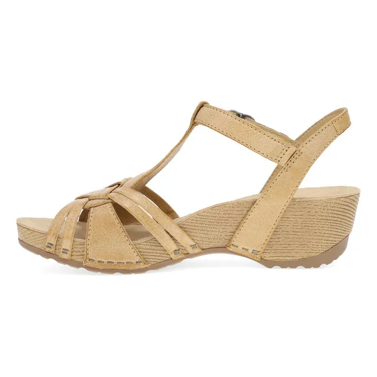 Tia Subtle Toe Weave in Tan