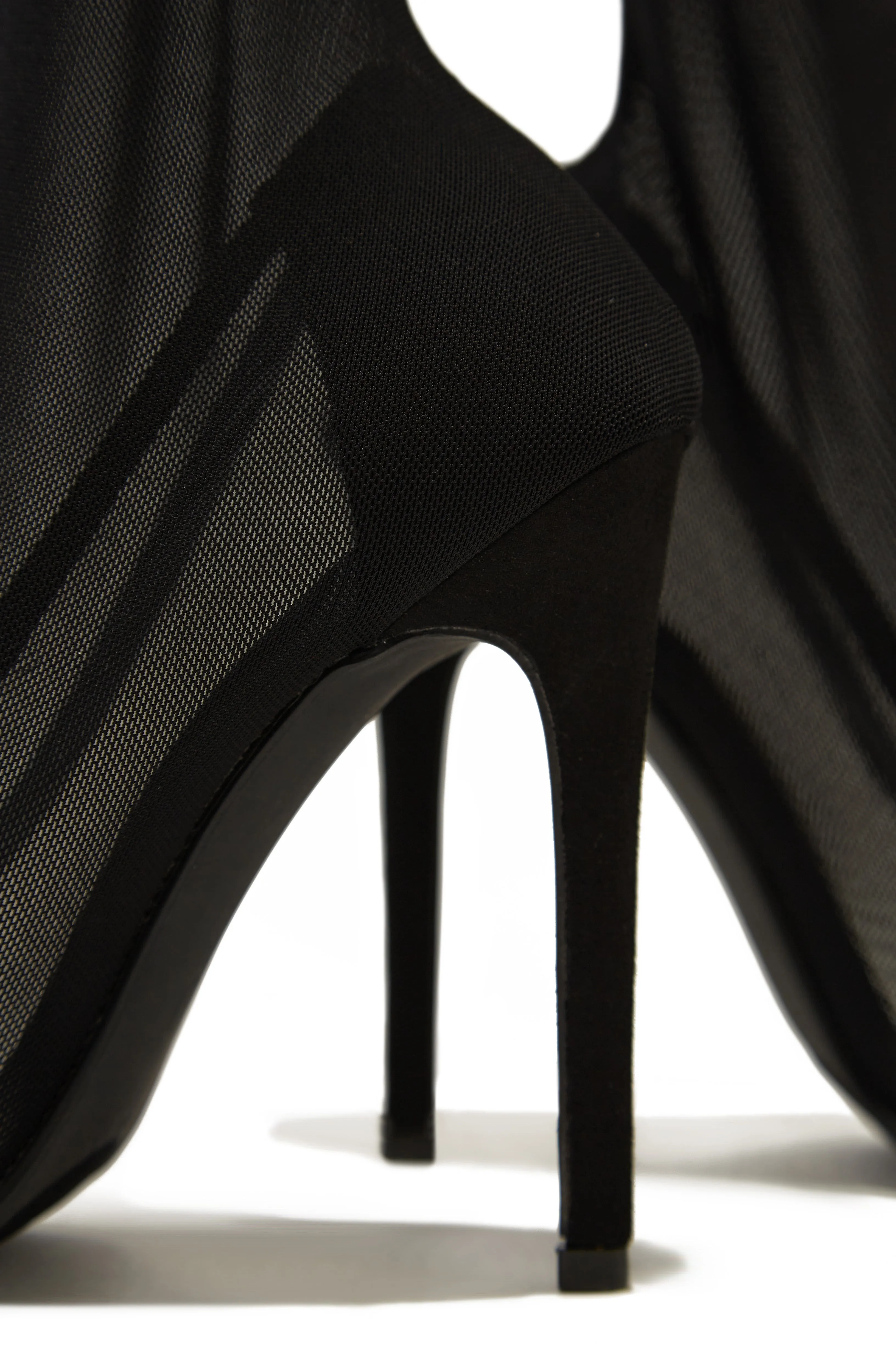 Timeless Allure Over The Knee High Heel Boots - Black