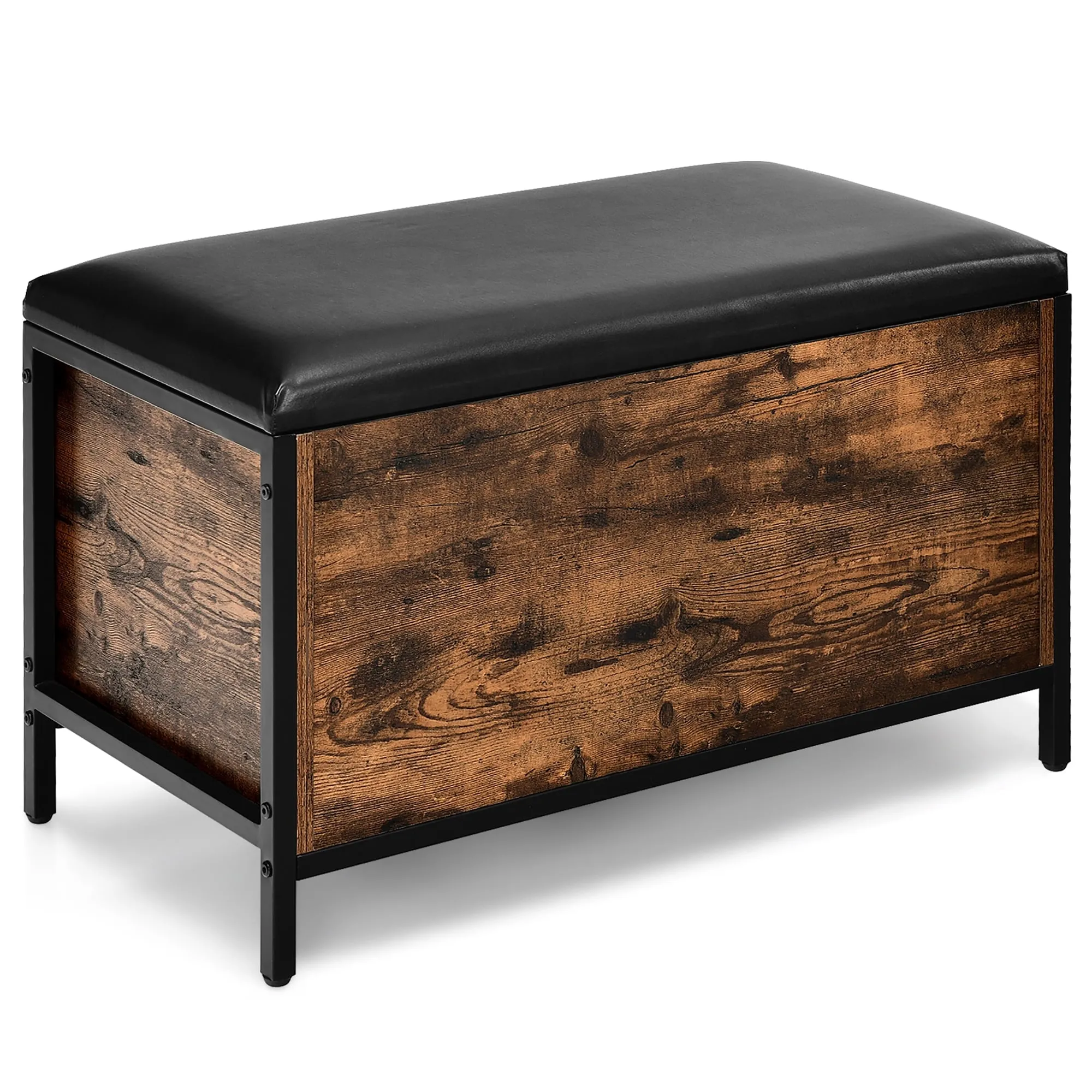 timeless Entryway Storage Bench Flip Top Ottoman Bed End Stool w/Padded Seat