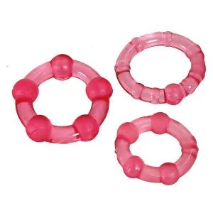 ToyJoy Stay Hard Cock Ring Set 3 Pieces