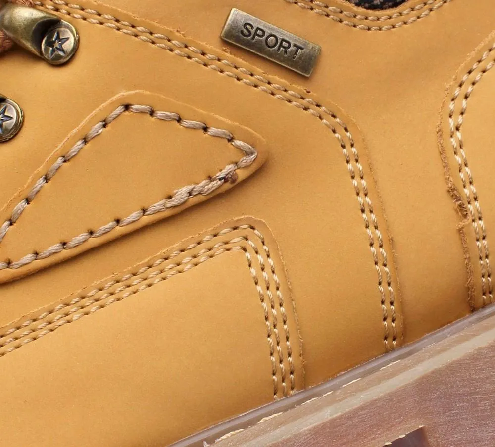 West Louis Durable Rubber Leather Ankle Boots