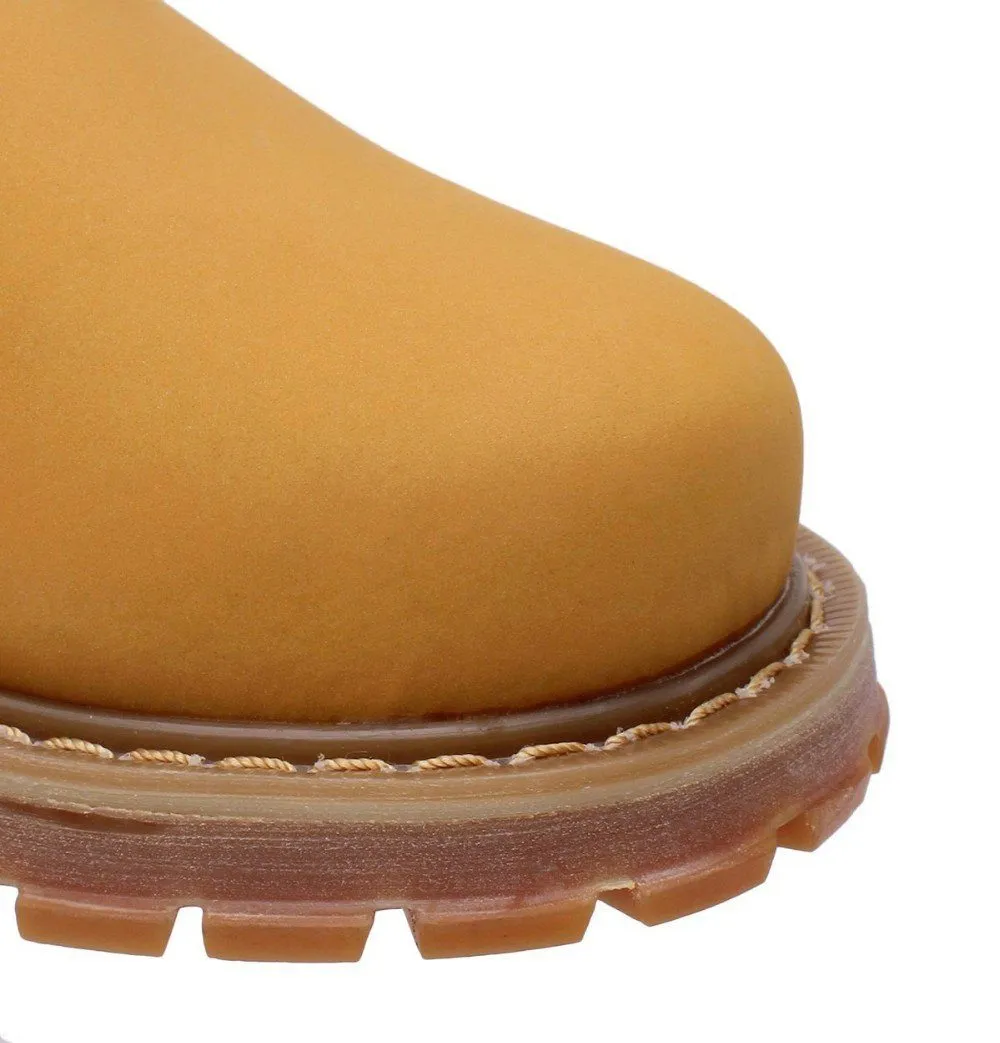 West Louis Durable Rubber Leather Ankle Boots