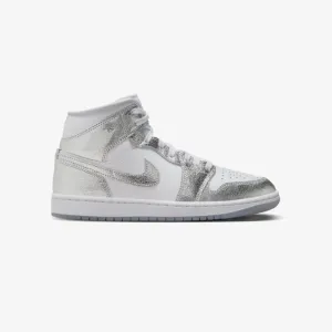 Wmns Air Jordan 1 Mid SE Silver