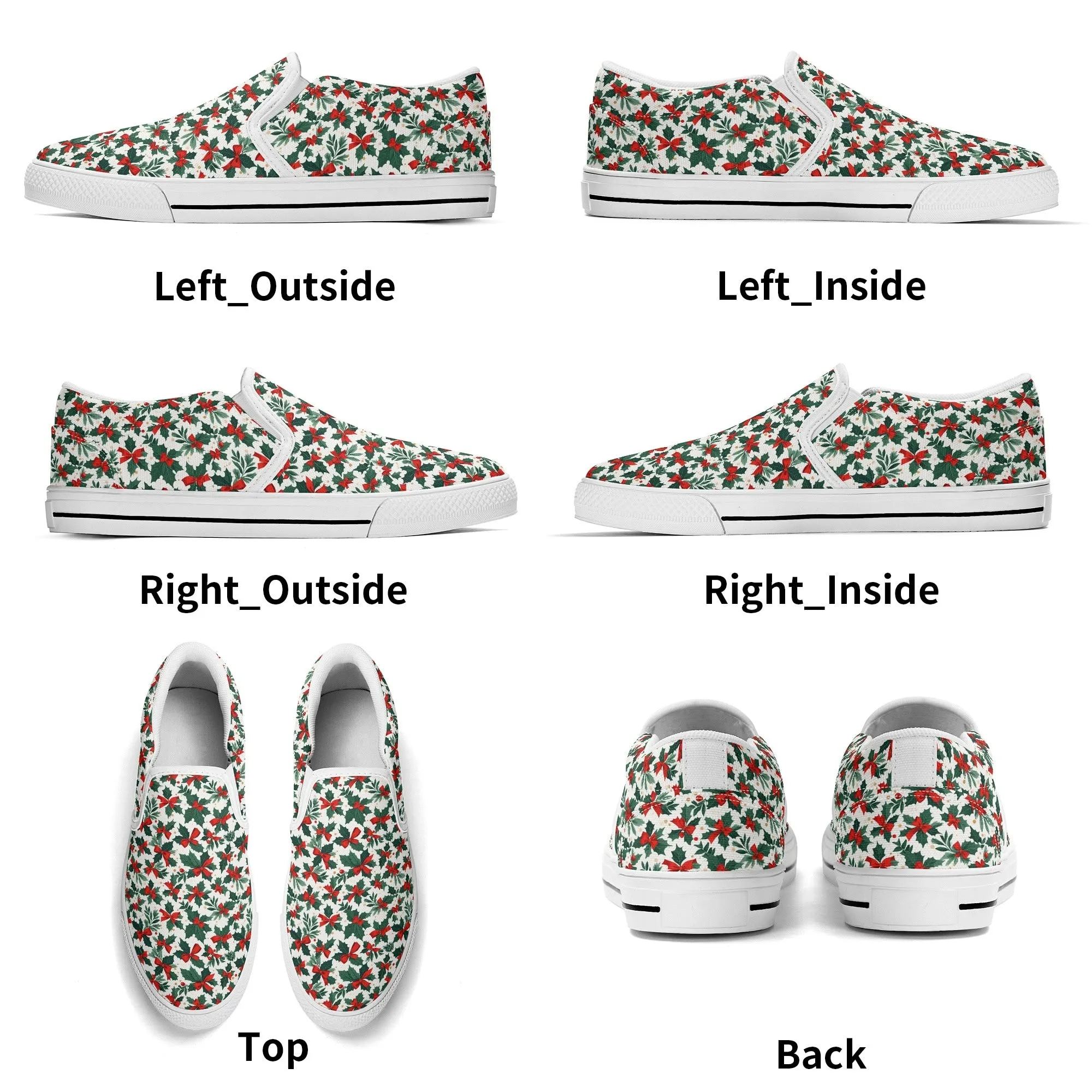 Womens Holly Bow Rubber Slip On Shoes