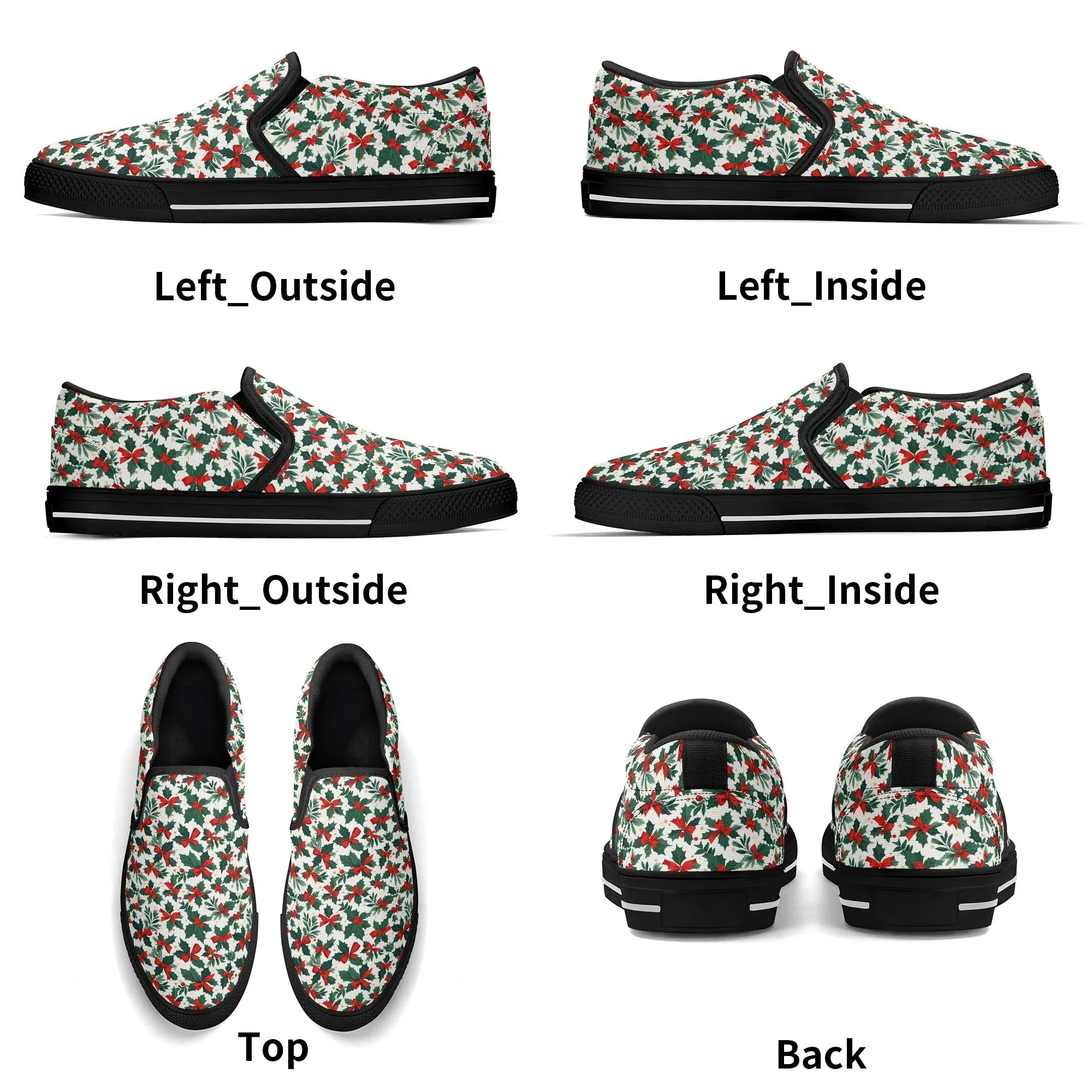 Womens Holly Bow Rubber Slip On Shoes