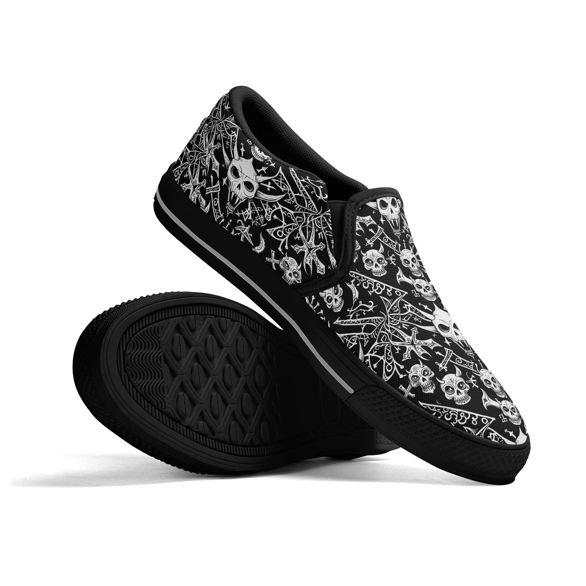 Womens Little Devils Rubber Slip On Shoes