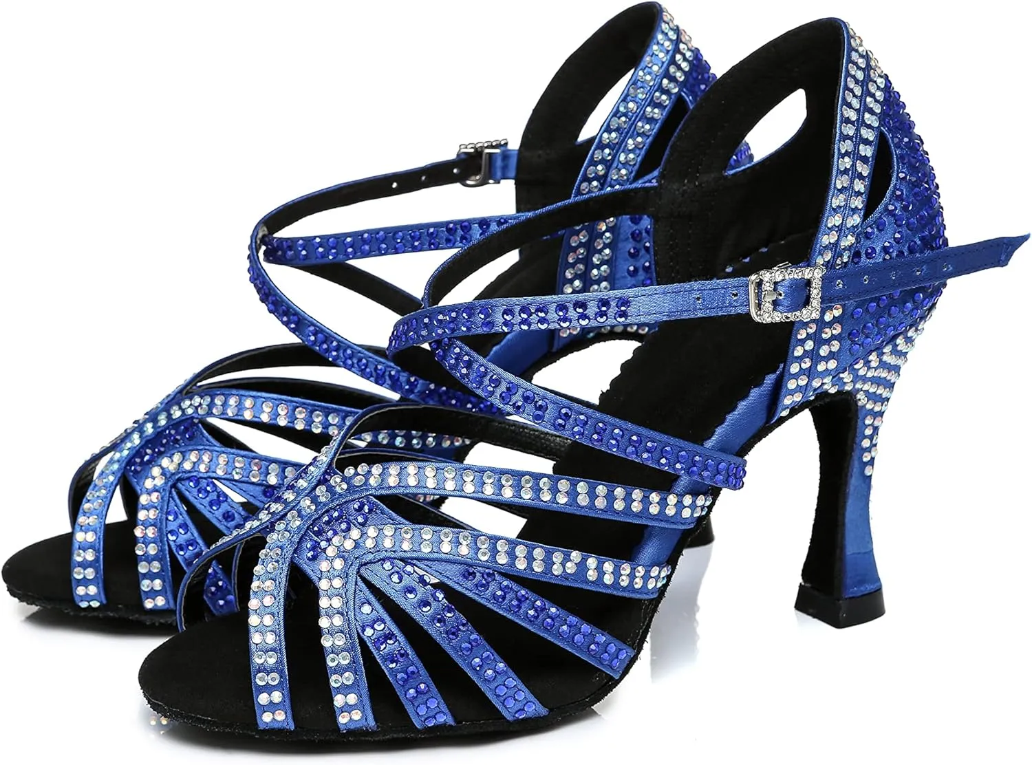 Women's Rhinestone Ballroom Dance Shoes Performance Wedding Party Shoes For 1920s