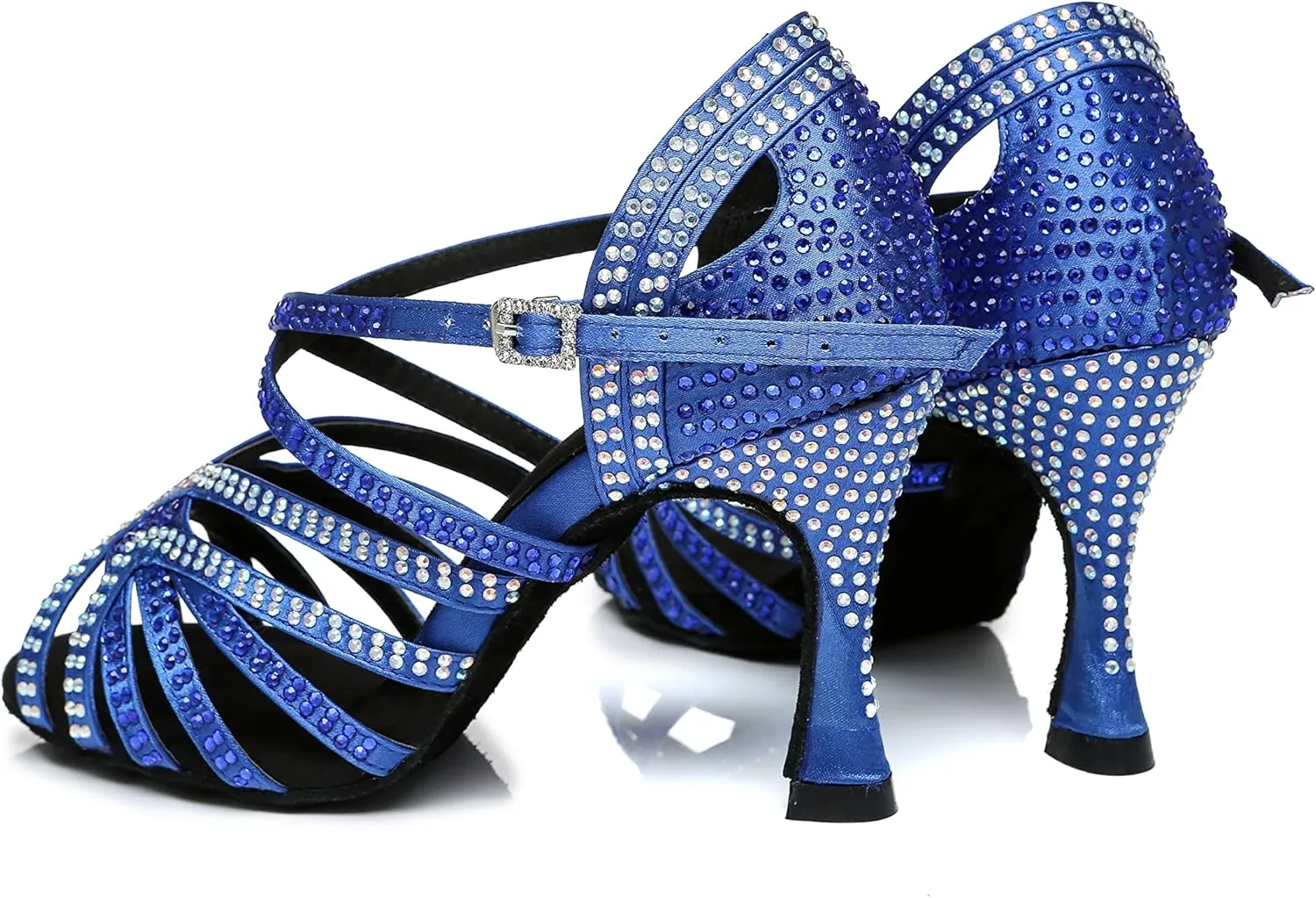 Women's Rhinestone Ballroom Dance Shoes Performance Wedding Party Shoes For 1920s