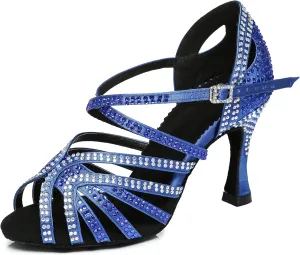 Women's Rhinestone Ballroom Dance Shoes Performance Wedding Party Shoes For 1920s